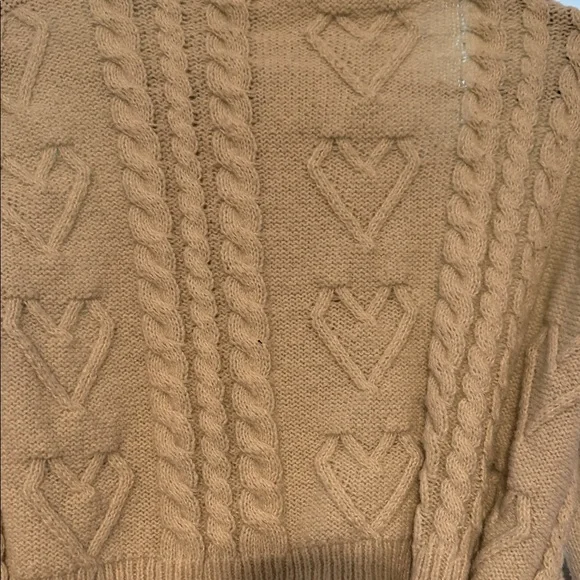ROMWE Cream Cable Knit Cardigan - Picture 7 of 7